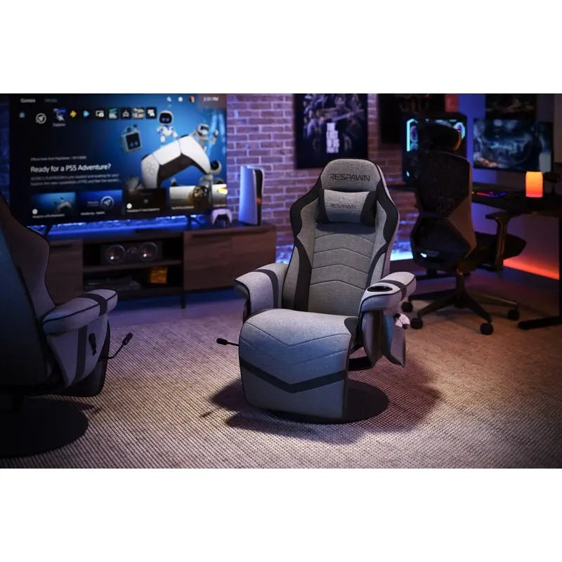 Gamingfauteuil - verstelbare gamingstoel met voetensteun