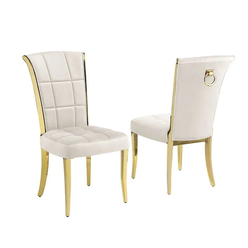 Best Quality Furniture D325-SC324-7 runde Essgruppe, 5-teilig