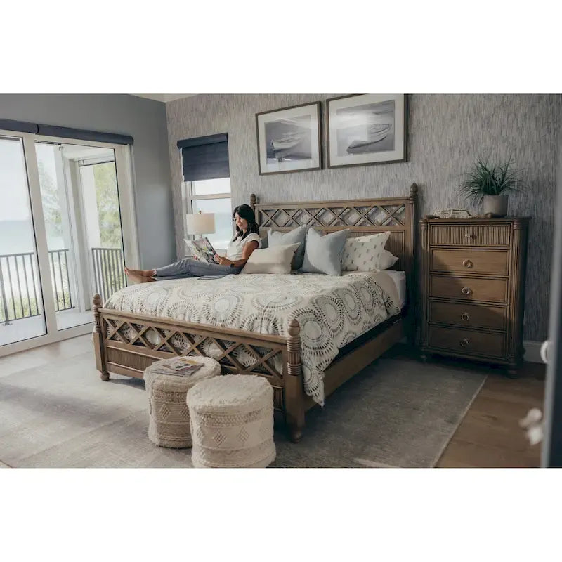 Malibu-bed van massief hout
