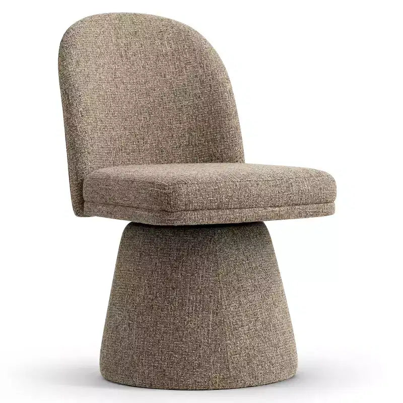 Set van 6 moderne draaibare eetkamerstoelen zonder armleuningen, 360°, met onderstel op voet, elegante accentstoelen voor keuken, eetkamer of kantoor - Panipeachy
