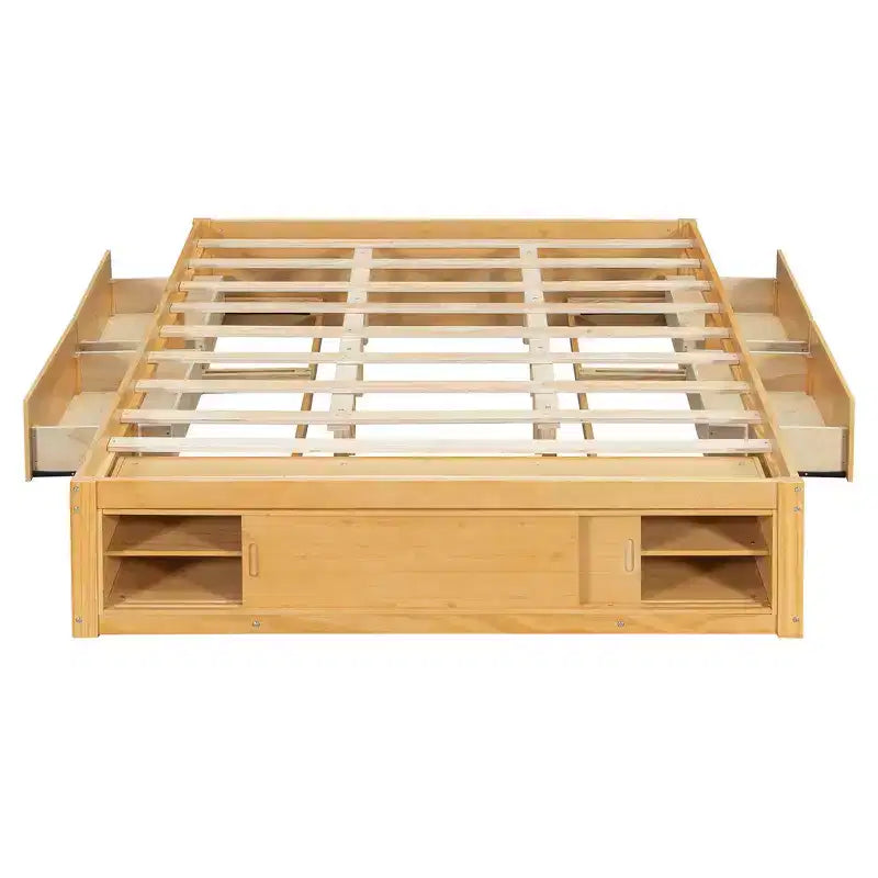 Whisen queensize bedframe met 4 opbergladen en opbergruimte in het voeteneind