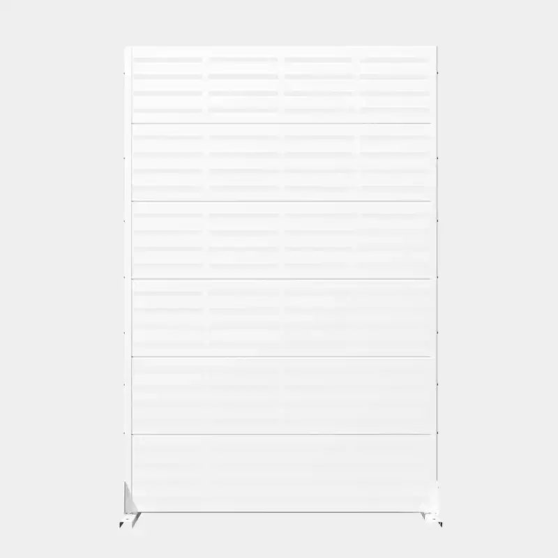 MAYEERTY, paravent d’extérieur blanc naturel pour préserver l’intimité, 72x47, lot de 6 panneaux pliants naturels pour cour et jardin