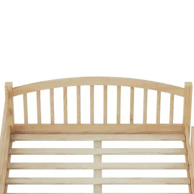 Luxystar Montessori-Bett in Full-Size mit niedrigem Profil, Sicherheitsgittern und Kopfteil