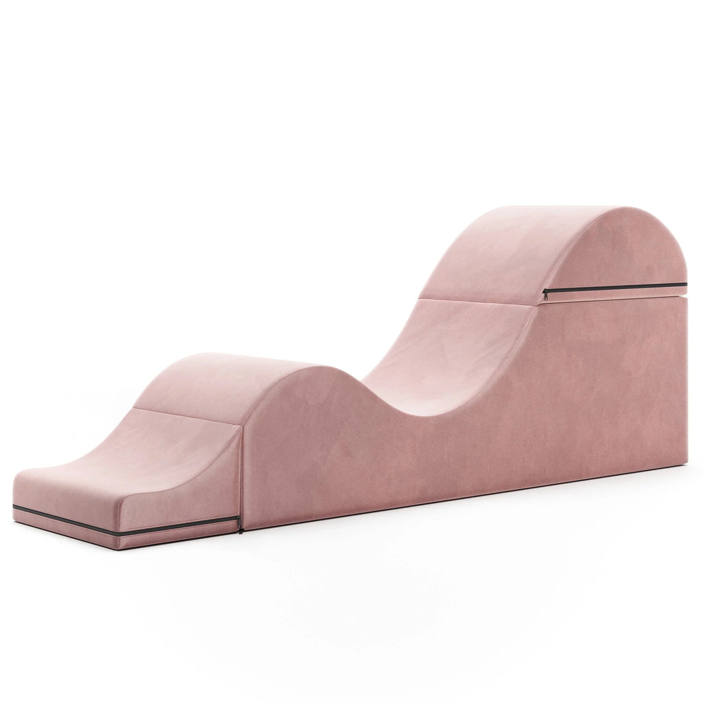 Avana Kami Convertible Chaise / Yoga & Massage - 2-In-1 Ottoman with Concealed Fold Out Yoga Lounge Chair, Microvelvet - N/A
