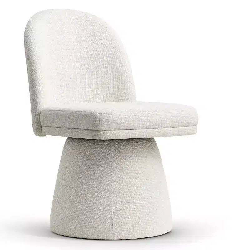 Set van 6 moderne draaibare eetkamerstoelen zonder armleuningen, 360°, met onderstel op voet, elegante accentstoelen voor keuken, eetkamer of kantoor - Panipeachy