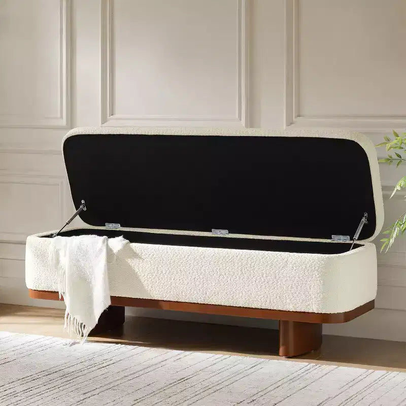 Clara eenvoudig te monteren bankje met opklapbare zitting en massief houten frame|HULALA HOME