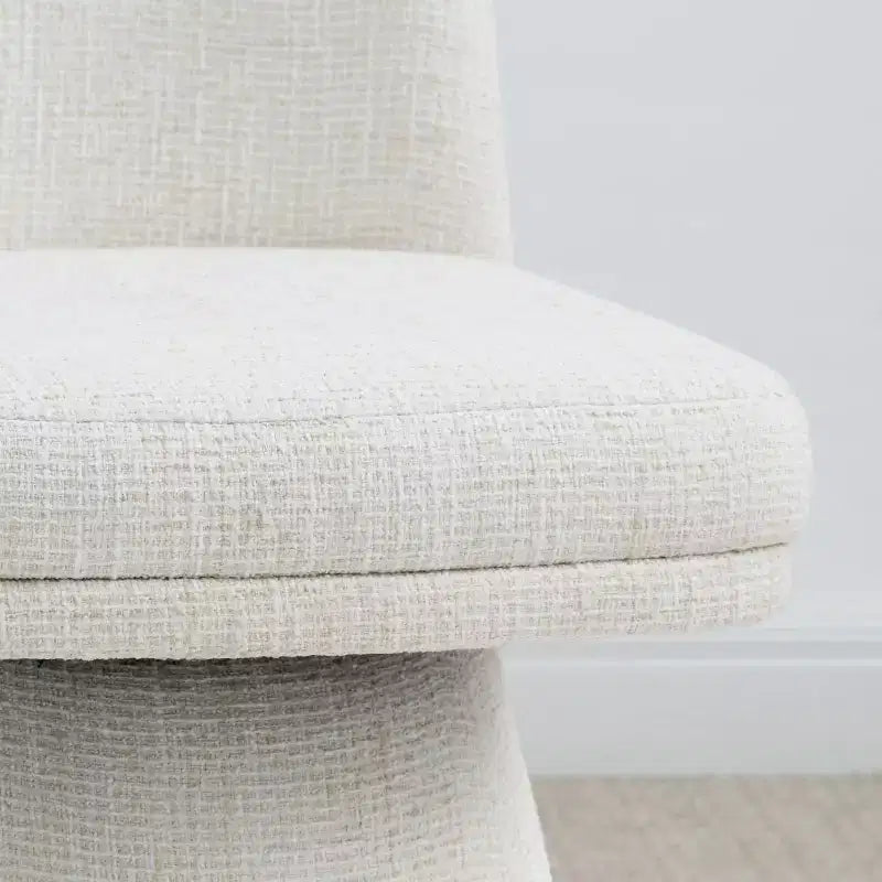 Set van 6 moderne draaibare eetkamerstoelen zonder armleuningen, 360°, met onderstel op voet, elegante accentstoelen voor keuken, eetkamer of kantoor - Panipeachy