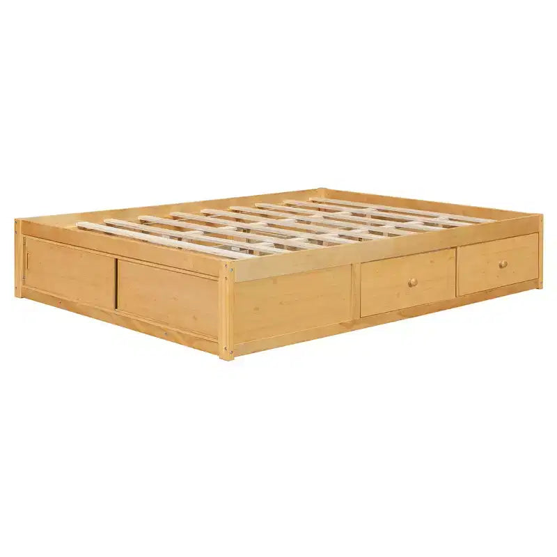 Whisen queensize bedframe met 4 opbergladen en opbergruimte in het voeteneind