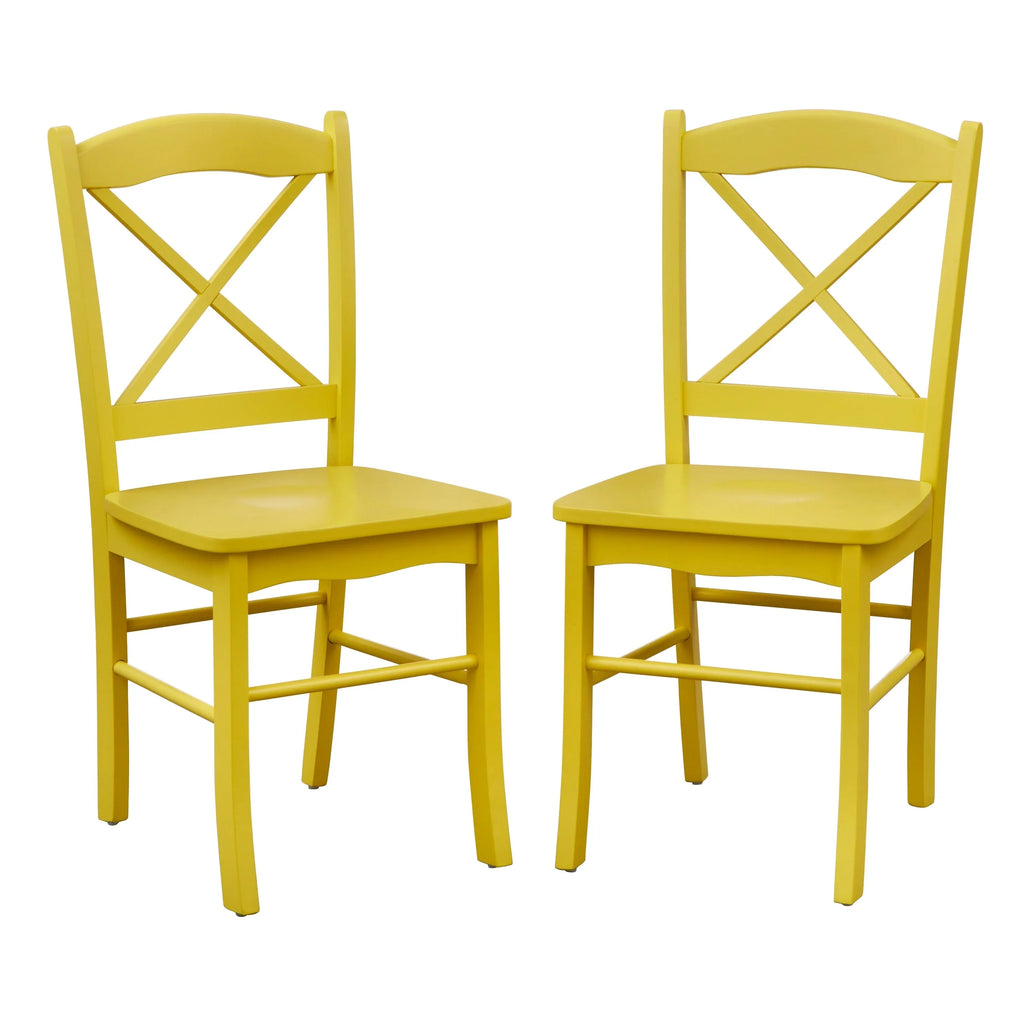 Eetkamerstoelen in landelijke cottage-stijl van Simple Living (set van 2)