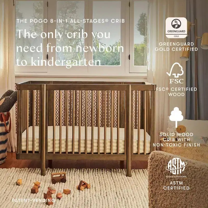 Babyletto Pogo 8-in-1-Kinderbett mit Umbausätzen für alle Altersstufen