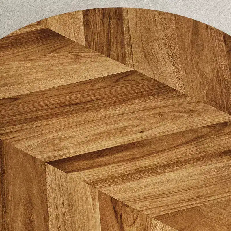 Ronde industriële salontafel van 30 inch, 2 niveaus, met verstelbare voetjes, plank met houtnerf, vlamontwerp, eenvoudig te monteren, voor de woonkamer