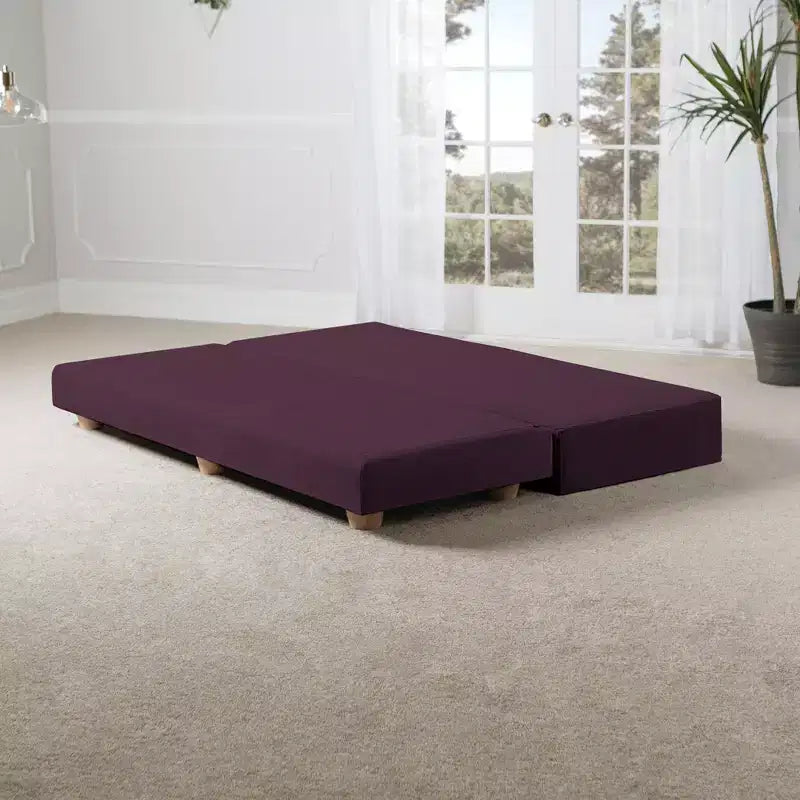 Ligbed / uitklapbaar queensize logeerbed - microfluweel