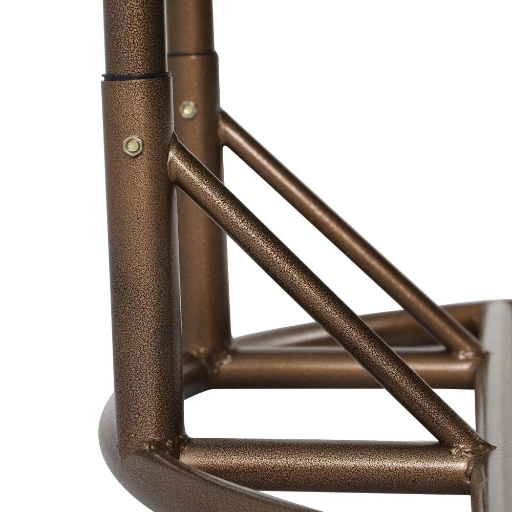 Fauteuil œuf suspendu 2 places LeisureMod avec support - fauteuil hamac balançoire de patio en osier de rotin pour l’extérieur et l’intérieur, avec coussins