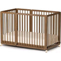 JOYMOR 8-in-1-converteerbaar babybed, inclusief 2 matrassen, om te bouwen tot wieg, halfhoog bed, babybed voor een groot bed, ligbed, peuterbed en box