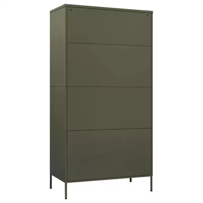 vidaXL Kleiderschrank Olivgrün 35.4x19.7x70.9 Stahl