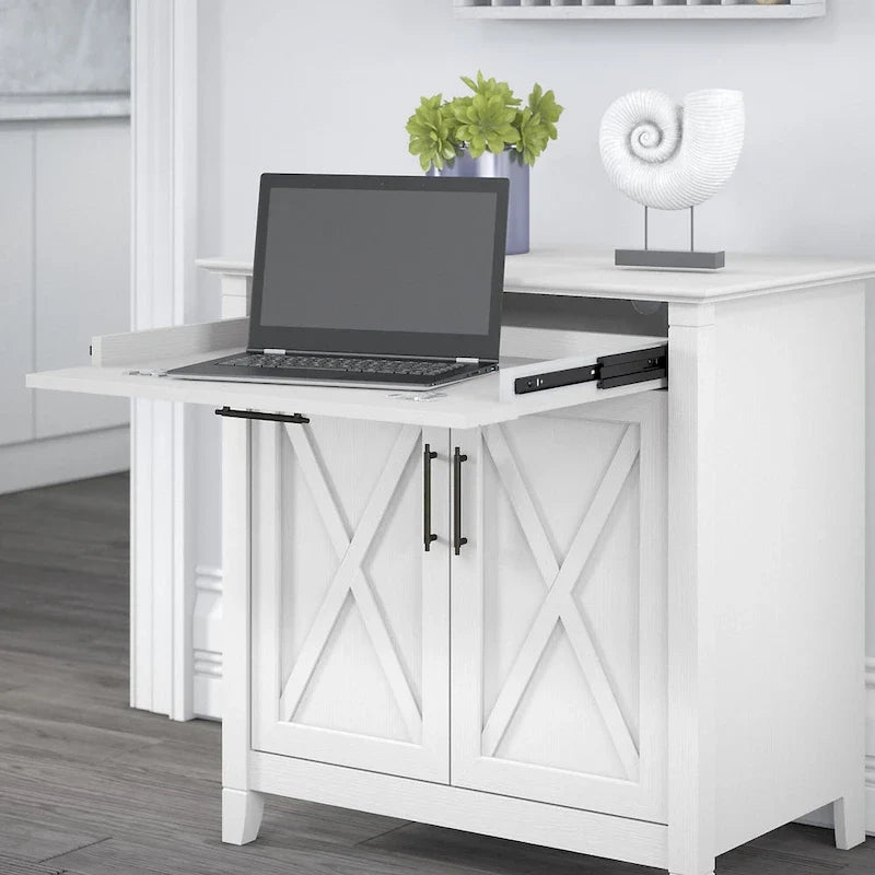 Key West secretaire met opbergkast van Bush Furniture