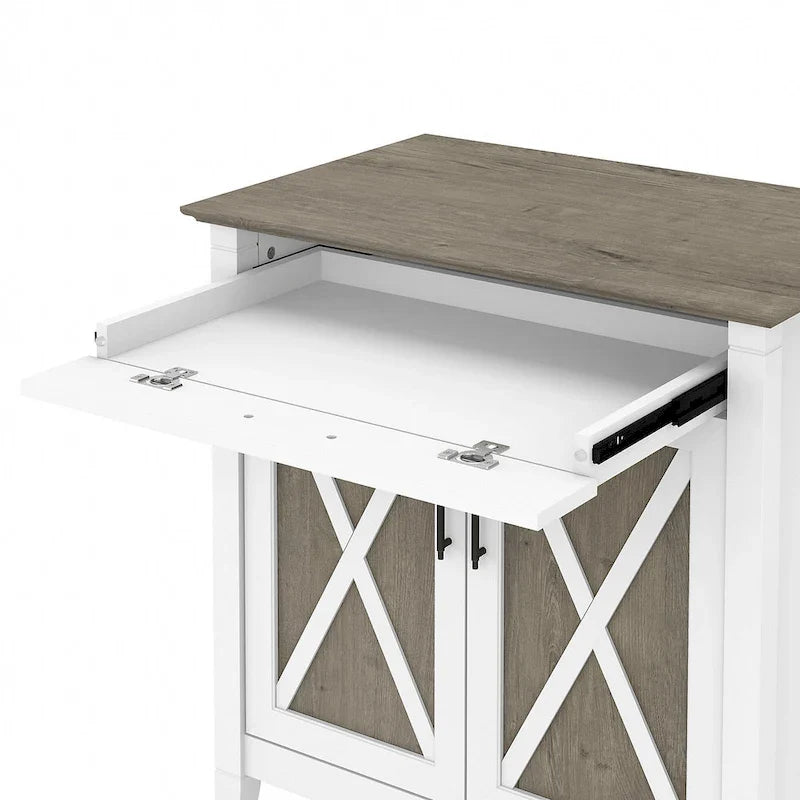 Key West secretaire met opbergkast van Bush Furniture