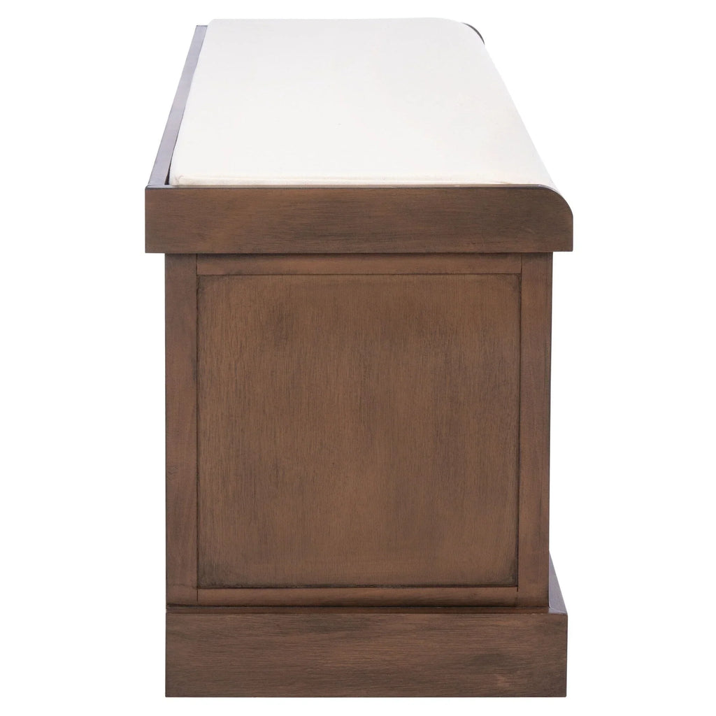 Banc de rangement SAFAVIEH Fiorello avec coussin et 3 tiroirs - 47.3 W x 15 L x 19 H - 47Wx15Dx19H