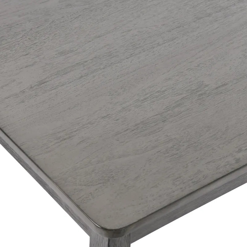 5-teiliges Esszimmer-Set aus Massivholz, 47L (1 Tisch + 4 Stühle mit Sprossenlehne)