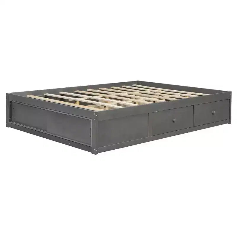 Whisen queensize bedframe met 4 opbergladen en opbergruimte in het voeteneind