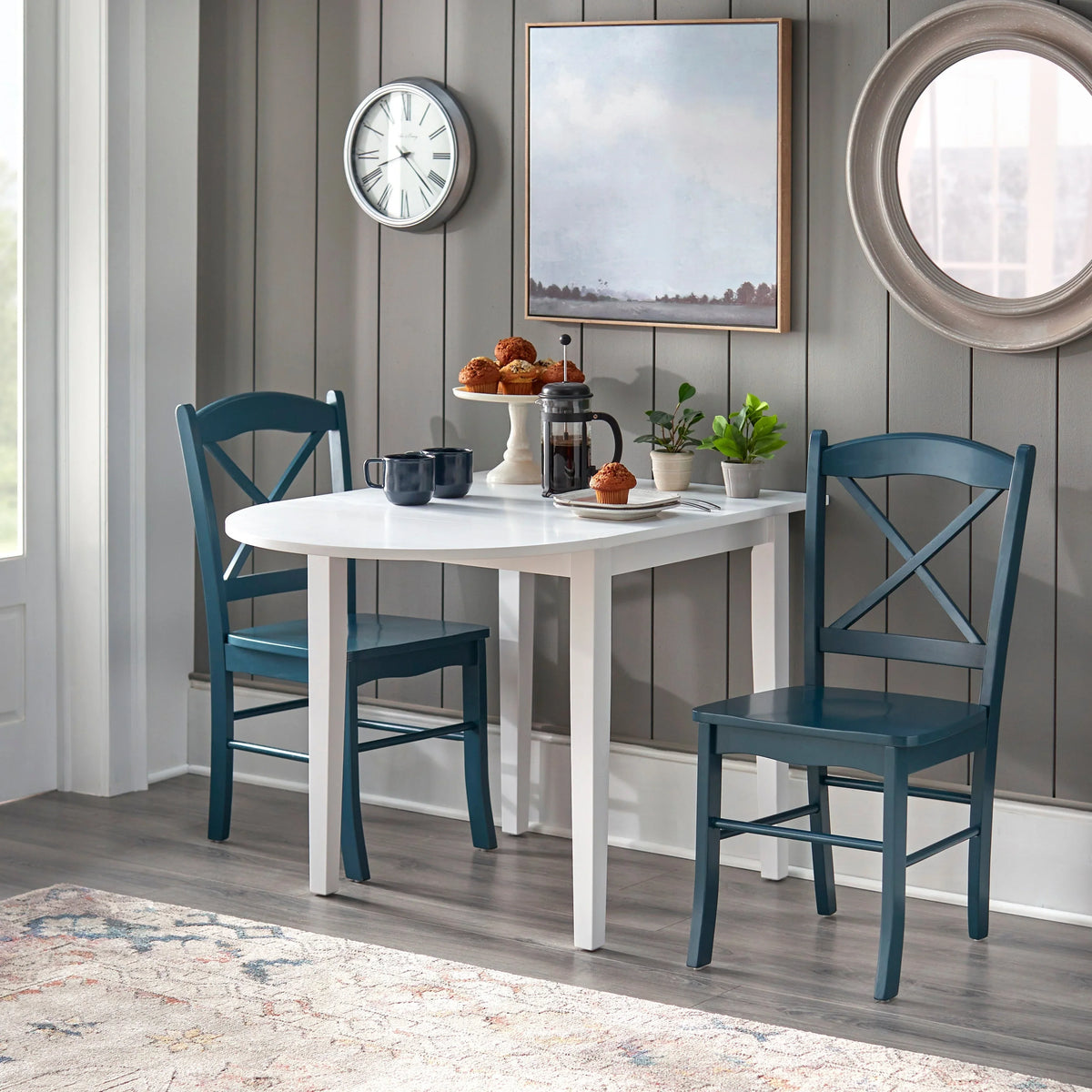 Eetkamerstoelen in landelijke cottage-stijl van Simple Living (set van 2)