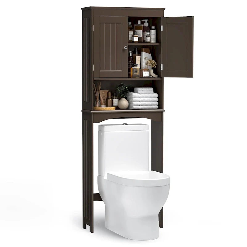Badezimmerschrank, Toilettenschrank, Badezimmerregal über der Toilette, platzsparende Toilette