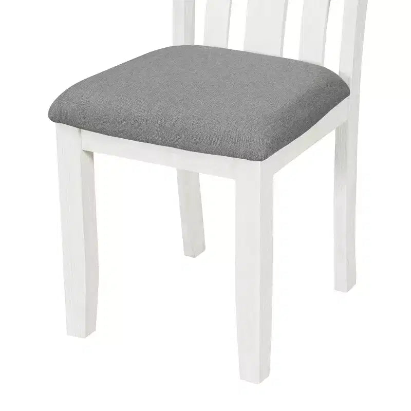 Ausziehbares Esszimmer-Set im Landhausstil für 6 Personen, rechteckiger Tisch und 6 gepolsterte Stühle