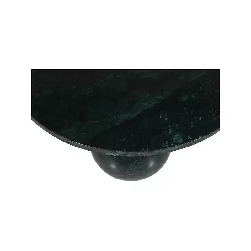 Round Marble Coffee Table with Sphere Legs, Multicolor, Seats 4??