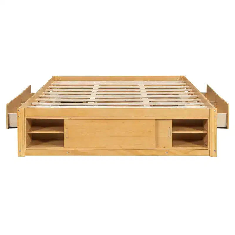 Whisen queensize bedframe met 4 opbergladen en opbergruimte in het voeteneind