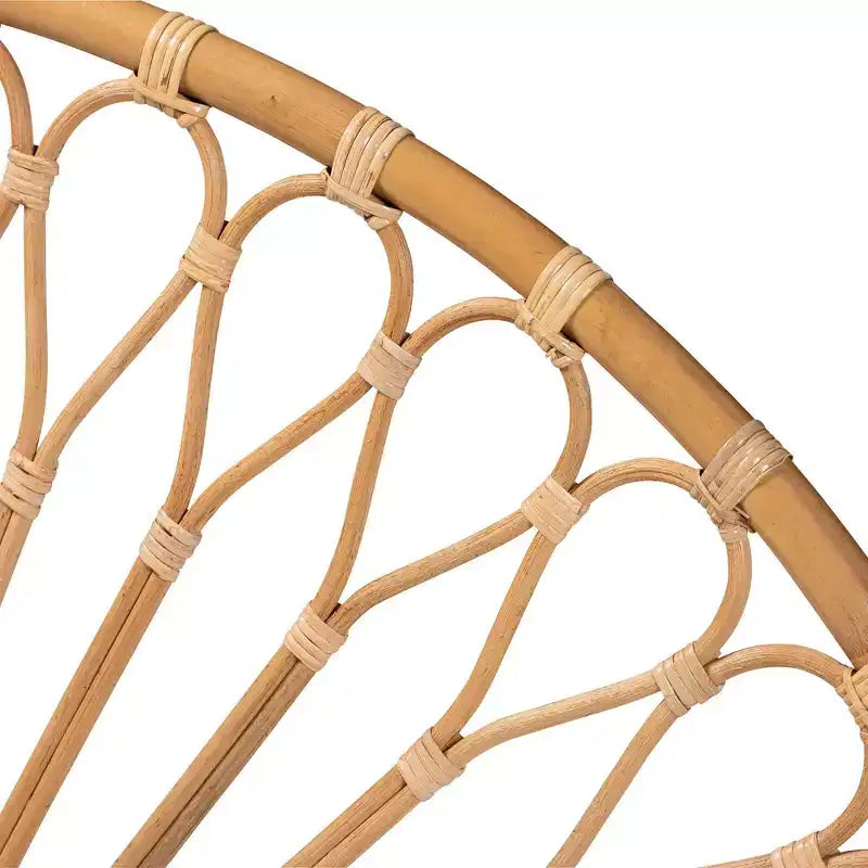 Kopfteil aus natürlichem Rattan, Braun