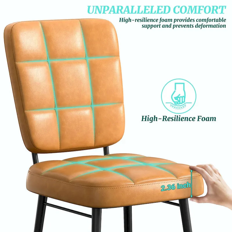 Moderne eetkamerstoelen, set van 2/4/6/8, gestoffeerde keukenstoelen met dikke zitting voor de eetkamer