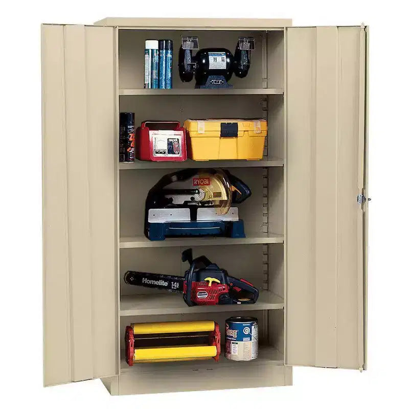 Edsal freistehender Stahlschrank, Beige, 36Wx18Dx72H