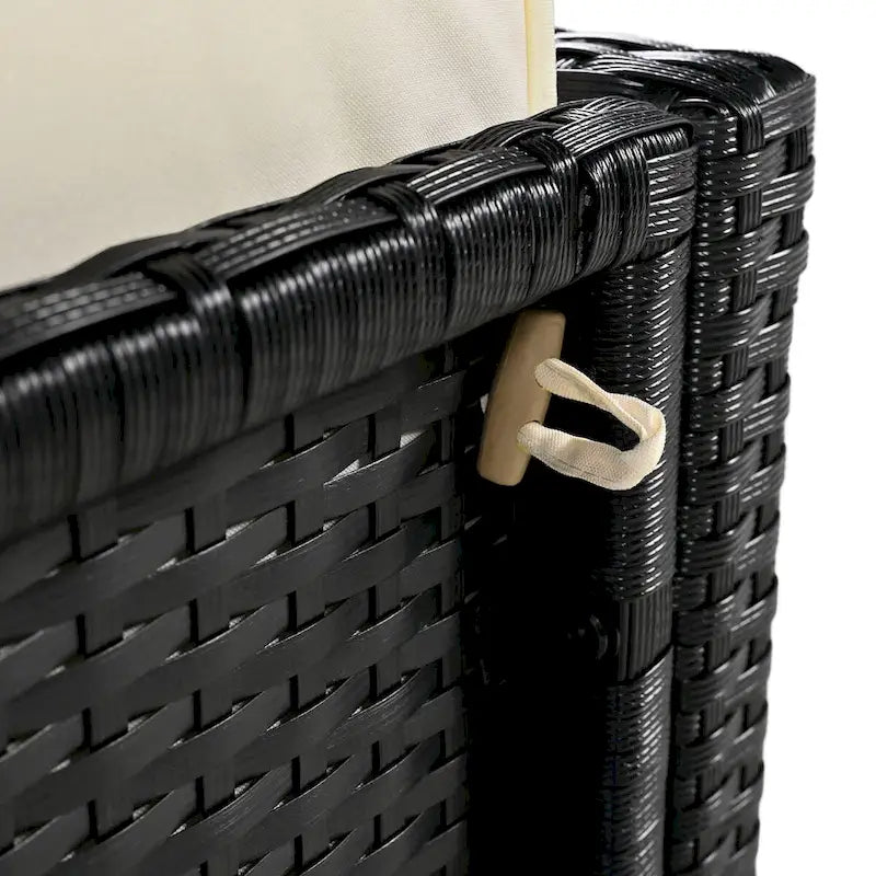 Spa-Umrandung, quadratisches Outdoor-Rattan-Ecksofa-Set mit Spa-Gestell
