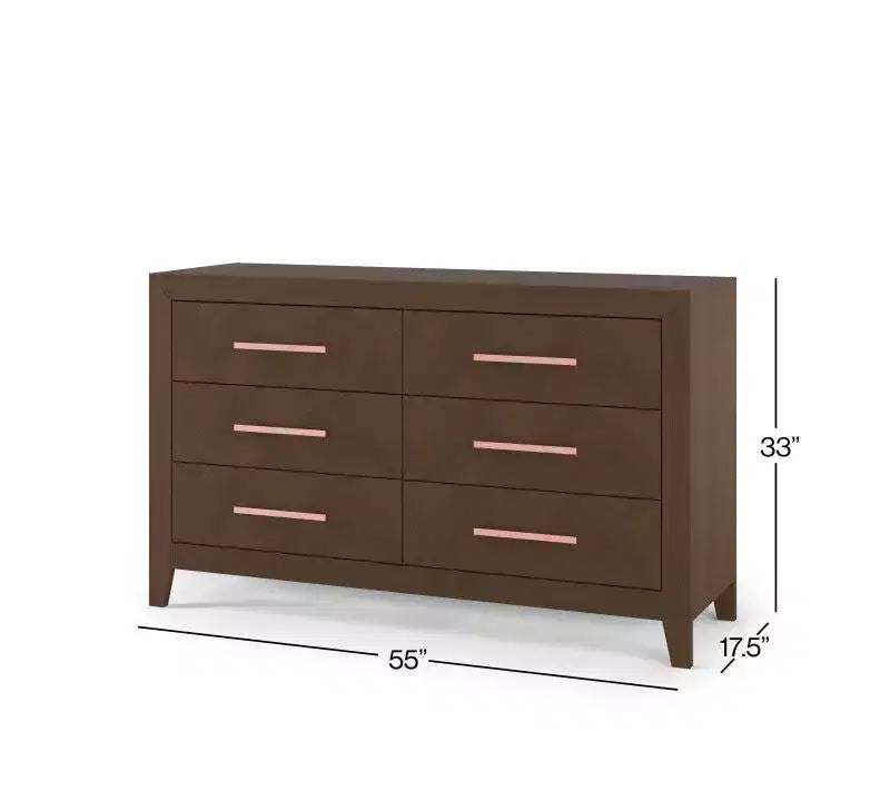Child Craft Kieran kinderkamerset, 3-delig, met ledikant, dubbele ladekast en commode; inclusief 4-in-1 omvormbaar ledikant