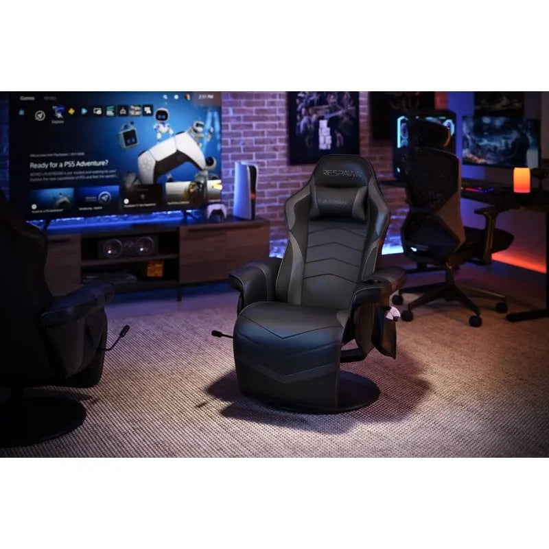 Gamingfauteuil - verstelbare gamingstoel met voetensteun