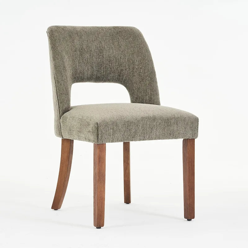 Set van 4 eetkamerstoelen met stoffen bekleding