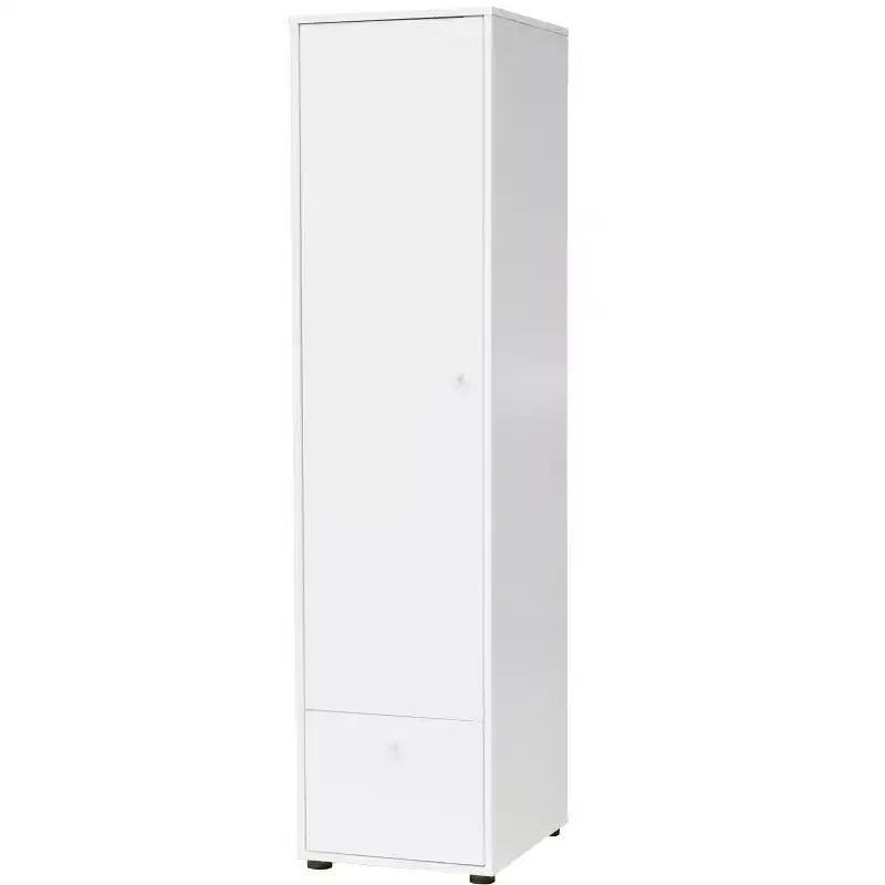 Kings Brand Furniture Corry Kleiderschrank mit Stauraum, weiß