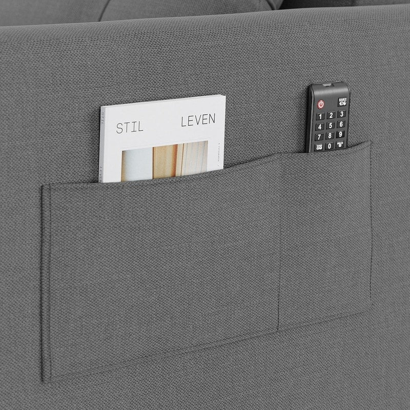 3-in-1-Schlafsofa mit verstellbarer Liegefläche, ausziehbares Sesselsofa, umwandelbares Klappbett fürs Wohnzimmer